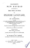 Ollendorff's New Method of Learning to Read, Write, and Speak: the Spanish Language