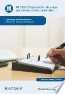 Libro Organización de viajes nacionales e internacionales. ADGG0108