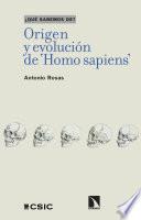 Libro Origen y evolución de 'Homo sapiens'