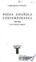 Poesía española contemporánea, 1901-1934
