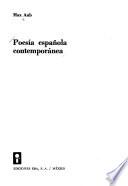Poesía española contemporánea