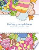 Postres y magdalenas libro para colorear para adultos 1, 2 & 3