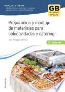 Libro Preparación y montaje de materiales para colectividades y catering 2.ª ed. 2023