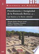 Libro Protohistoria y Antigüedad de la Península Ibérica I