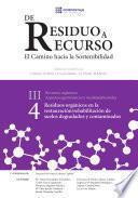 Libro Residuos orgánicos en la restauración rehabilitación de suelos degradados III.4
