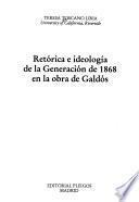 Retórica e ideología de la Generación de 1868 en la obra de Galdós