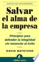 Libro Salvar el alma de la empresa