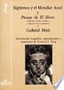 Libro Sigüenza y el mirador azul y prosas de El Ibero