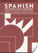 Libro Spanish for Public Safety Personnel