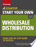 Libro Start Your Own Wholesale Distribution Business