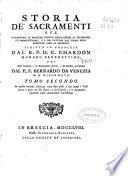 Storia de' sacramenti