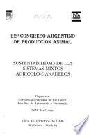 Sustentabilidad de los sistemas mixtos agrićolo-ganaderos