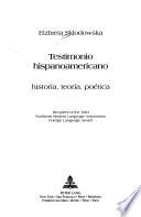 Libro Testimonio hispanoamericano