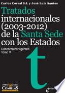 Tratados internacionales (20032012) de la Santa Sede con los Estados