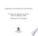 V censo de habitantes de la calle en Bogotá, 2007