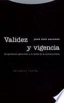 Libro Validez y vigencia