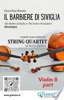 Libro Violin II part of Il Barbiere di Siviglia for String Quartet