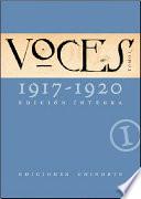 Voces, 1917-1920