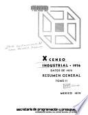X [i.e. Décimo] Censo Industrial, 1976